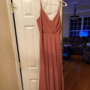 Lulus all about love rusty rose dress
